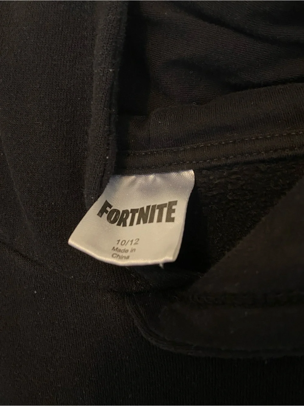 Fortnite Thank You Bus Driver Blue Graphic Black Sweatshirt Hoodie Boys 10/12